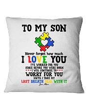 MOM TO SON Square Pillowcase thumbnail