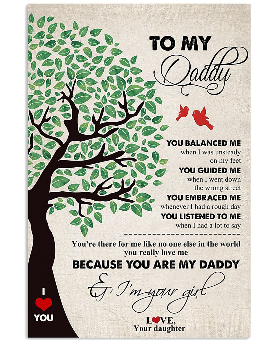 DAUGHTER TO DAD 16x24 Poster