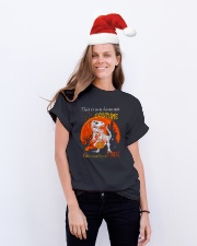 Halloween - T rex - This Is My Human Costume Classic T-Shirt lifestyle-holiday-crewneck-front-1