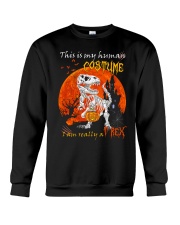 Halloween - T rex - This Is My Human Costume Crewneck Sweatshirt tile