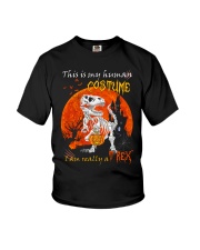 Halloween - T rex - This Is My Human Costume Youth T-Shirt tile