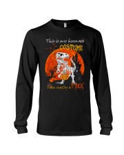Halloween - T rex - This Is My Human Costume Long Sleeve Tee tile