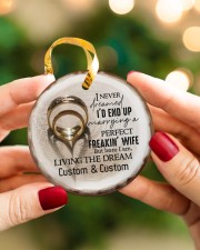 I Love You More - Personalized Circle Ornament Circle ornament - single (porcelain) aos-circle-ornament-single-porcelain-lifestyles-08