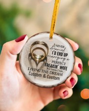 I Love You More - Personalized Circle Ornament Circle ornament - single (porcelain) aos-circle-ornament-single-porcelain-lifestyles-09