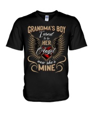 Grandma's boy V-Neck T-Shirt tile