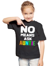 No means ask auntie Youth T-Shirt lifestyle-youth-tshirt-front-2