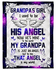 Angel Grandpa - I Used To Be His Angel Small Fleece Blanket - 30" x 40" front