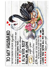 TO MY HUSBAND - SWAN - I LOVE YOU 16x24 Poster front