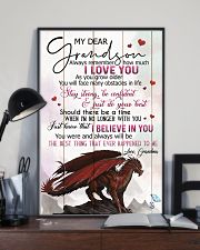 TO MY GRANDSON - DRAGONS - I LOVE YOU 16x24 Poster lifestyle-poster-2
