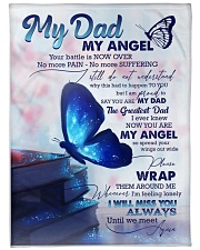 FLEECE BLANKET - My dad my angel Large Fleece Blanket - 60" x 80" front