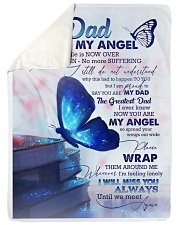 FLEECE BLANKET - My dad my angel Sherpa Fleece Blanket tile