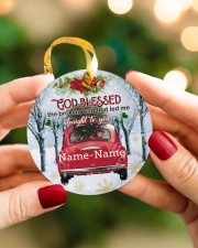 Christmas - Husband and Wife - God Blessed Circle ornament - single (porcelain) aos-circle-ornament-single-porcelain-lifestyles-08