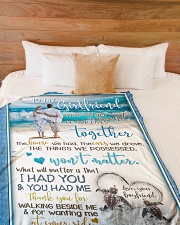 TO MY GIRLFRIEND Large Fleece Blanket - 60" x 80" aos-coral-fleece-blanket-60x80-lifestyle-front-02