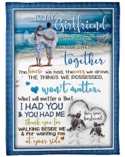 TO MY GIRLFRIEND Large Fleece Blanket - 60" x 80" front
