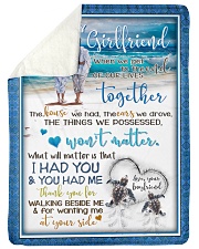 TO MY GIRLFRIEND Large Sherpa Fleece Blanket - 60" x 80" thumbnail