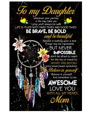 TO MY DAUGHTER - DREAM CATCHER - THINGS MAY BE 16x24 Poster front