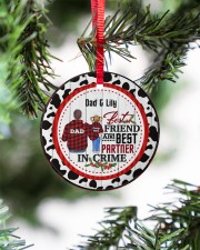 To My Dad - Christmas - Personalized Circle ornament - single (porcelain) aos-circle-ornament-single-porcelain-lifestyles-07