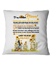 AUNT TO NIECE Square Pillowcase thumbnail
