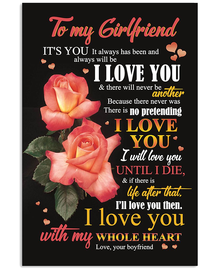 TO MY GIRLFRIEND 16x24 Poster