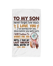 MOM TO SON Hand Towel thumbnail