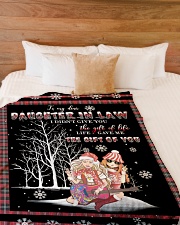 Christmas - To My Daughter-in-law - Hippie Large Fleece Blanket - 60" x 80" aos-coral-fleece-blanket-60x80-lifestyle-front-02