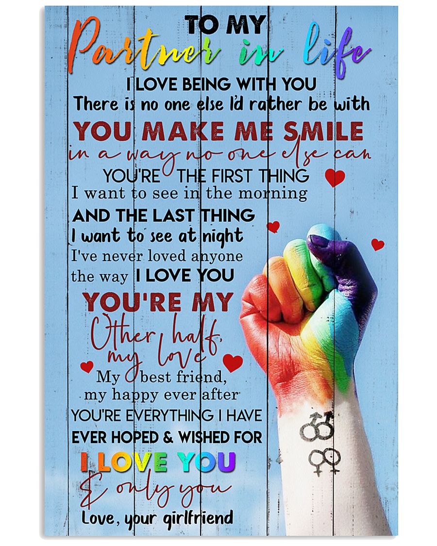 TO MY PARTNER IN LIFE 16x24 Poster