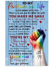 TO MY PARTNER IN LIFE 16x24 Poster front