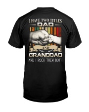 TWO TITLES - DAD - ROCK Classic T-Shirt back