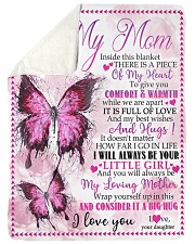 To My Mom - Butterfly - Fleece Blanket Sherpa Fleece Blanket tile