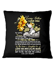DAUGHTER TO DAD Square Pillowcase thumbnail