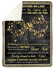 To My Mother-in-law - Fleece Blanket Sherpa Fleece Blanket tile