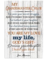 TO MY GRANDDAUGHTER 16x24 Poster front