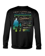 I'm not normal girl- I'm a Granddaughter to a Grandma with wings Crewneck Sweatshirt tile