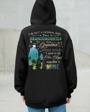 I'm not normal girl- I'm a Granddaughter to a Grandma with wings Hooded Sweatshirt apparel-hooded-sweatshirt-lifestyle-back-105