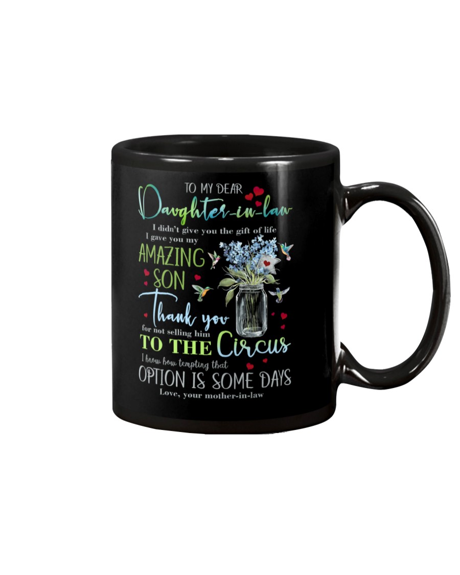 TO MY DAUGHTER-IN-LAW - HUMMINGBIRD - CIRCUS Mug