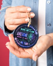 I'm A Proud Son-in-law of A Freaking Awesome Circle ornament - single (porcelain) aos-circle-ornament-single-porcelain-lifestyles-01