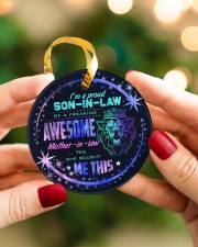 I'm A Proud Son-in-law of A Freaking Awesome Circle ornament - single (porcelain) aos-circle-ornament-single-porcelain-lifestyles-08