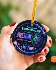 I'm A Proud Son-in-law of A Freaking Awesome Circle ornament - single (porcelain) aos-circle-ornament-single-porcelain-lifestyles-09