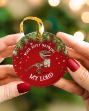 Dinosaur - Your Butt Napkins My Lord Circle ornament - single (porcelain) aos-circle-ornament-single-porcelain-lifestyles-08