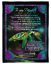 To Daughter - I Hope Every Day You're Smiling Small Fleece Blanket - 30" x 40" front