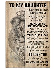 TO DAUGHTER - LION - BE WITH YOU 16x24 Poster front