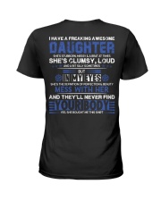 Dad And Daughter - I Have A Freaking Awesome Ladies T-Shirt tile
