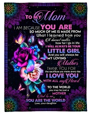 To My Mom - Fleece Blanket Fleece Blanket tile