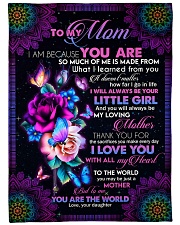 To My Mom - Fleece Blanket Large Fleece Blanket - 60" x 80" front