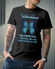 MY ANGEL HUSBAND - BUTTERFLY - MISS YOU Classic T-Shirt lifestyle-mens-crewneck-front-6