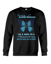 MY ANGEL HUSBAND - BUTTERFLY - MISS YOU Crewneck Sweatshirt thumbnail