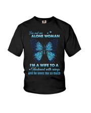 MY ANGEL HUSBAND - BUTTERFLY - MISS YOU Youth T-Shirt thumbnail