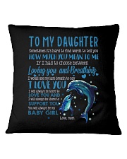 MOM TO DAUGHTER Square Pillowcase thumbnail