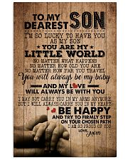 TO MY DEAREST SON 16x24 Poster front