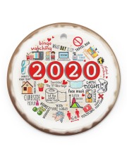 Christmas - 2020 Circle ornament - single (porcelain) front